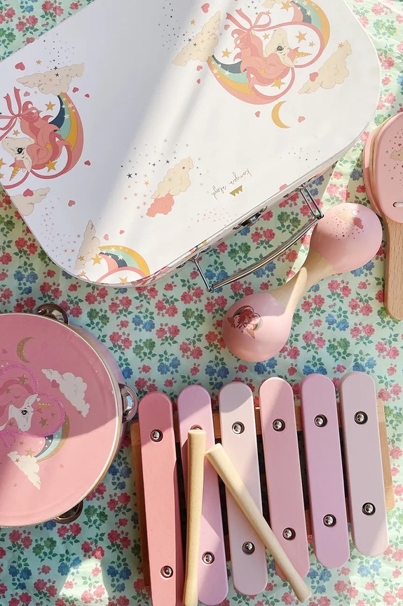 Σετ μουσικών οργάνων Konges Sløjd MUSIC SET PETITE FSC λευκό KS102062