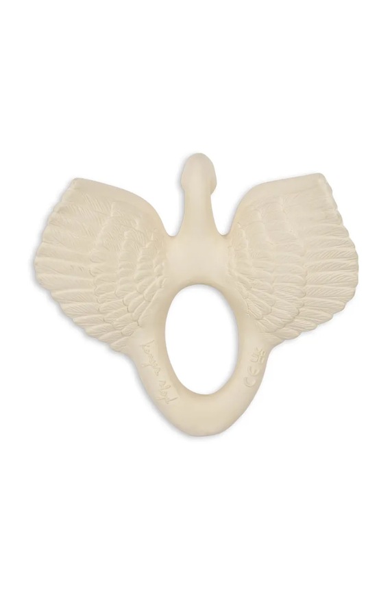 CHLAPEC Dětské kousátko Konges Sløjd TEETHER SWAN KS102123 bílá