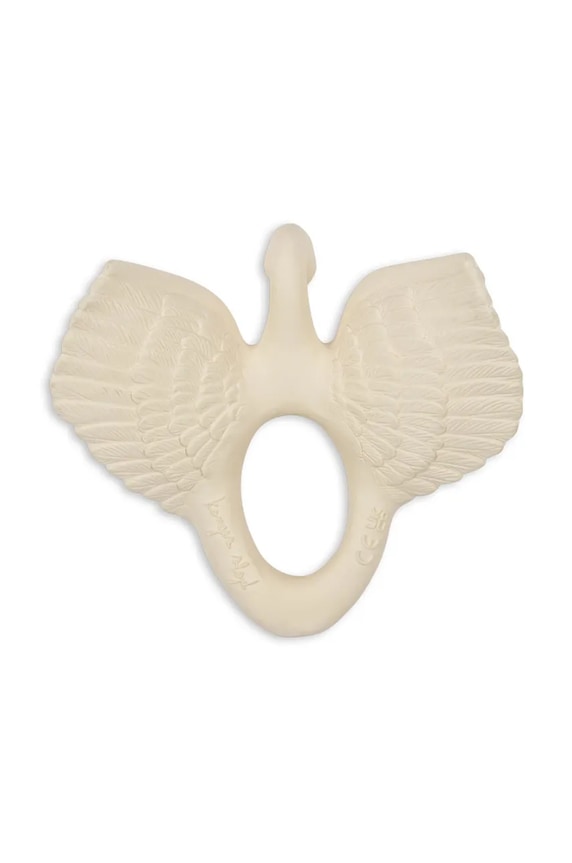 CHLAPEC Dětské kousátko Konges Sløjd TEETHER SWAN KS102123 bílá