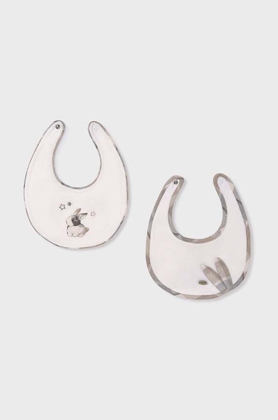 Mayoral Newborn śliniak niemowlęcy 2-pack Produkt niemowlęcy beżowy 9485.1D.Newborn.9BYH