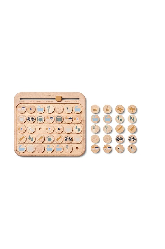Ημερολόγιο Liewood Tao Calendar Activity Board LW17359 μπεζ AW24