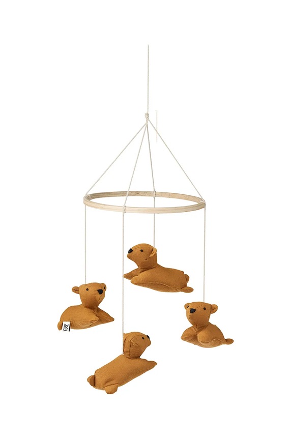Дитяча карусель до ліжечка Liewood Molle Bear Baby Mobile коричневий LW18315