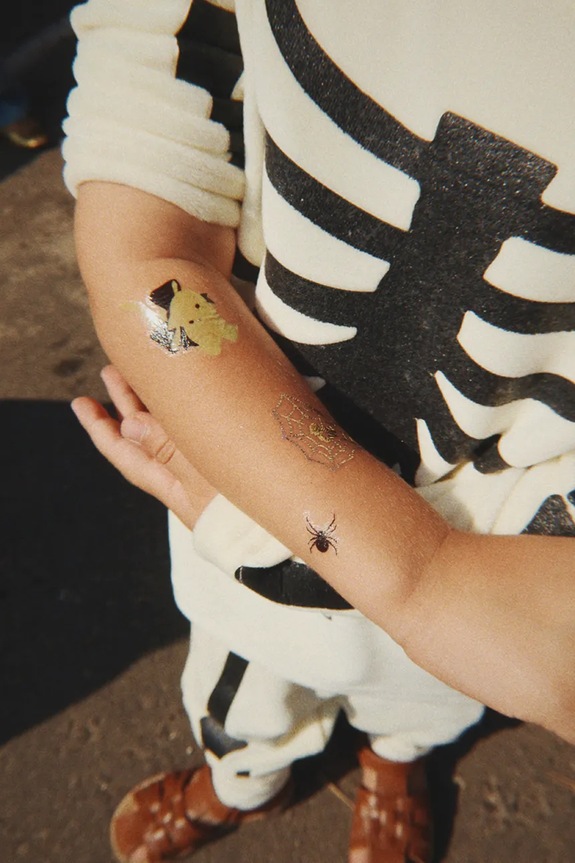 Dětská tetování Konges Sløjd HALLOWEEN TATTOOS černá KS102196
