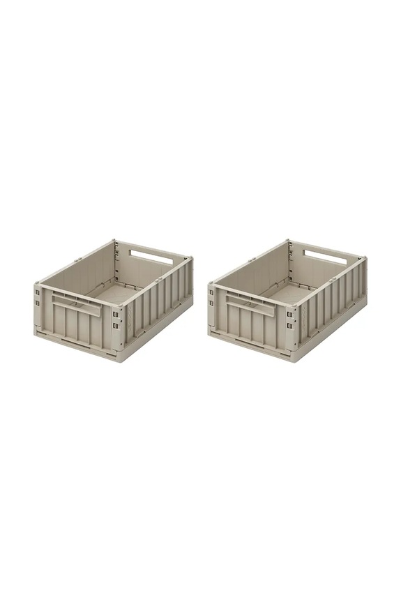 Liewood pudełko do przechowywania Weston Storage Box M 2-pack 2-pack szary LW14677