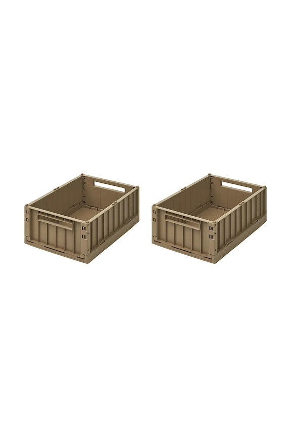 Κουτί αποθήκευσης Liewood Weston Storage Box M 2-pack 2-pack καφέ LW14677