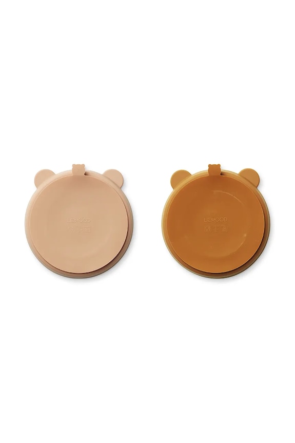 Σετ πιάτων Liewood Stacy Divider Suction Plate 2-Pack 2-pack κίτρινο LW15122