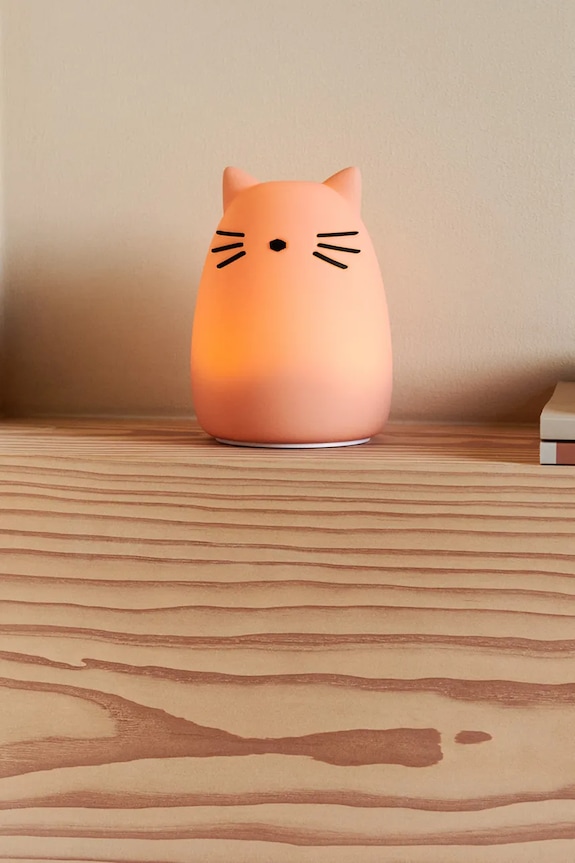 Chlapec Detská nočná lampa Liewood Winston Cat Night Light LW19943 ružová
