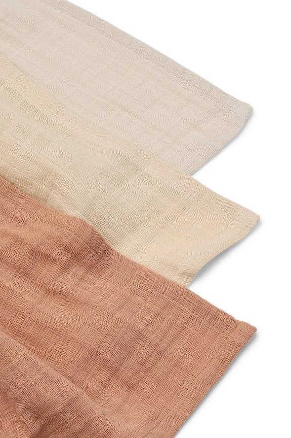 Băieți Liewood cârpă pentru copii Lewis Muslin Cloth 3-Pack 3-pack LW20209 bej