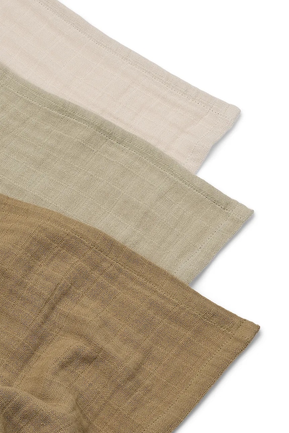 Detská handrička Liewood Lewis Muslin Cloth 3-Pack 3-pak LW20209 hnedá AW24