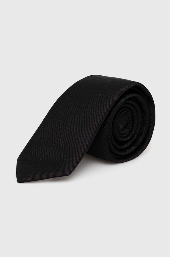 Kravata HUGO Tie cm 6 metal det. čierna 50503476