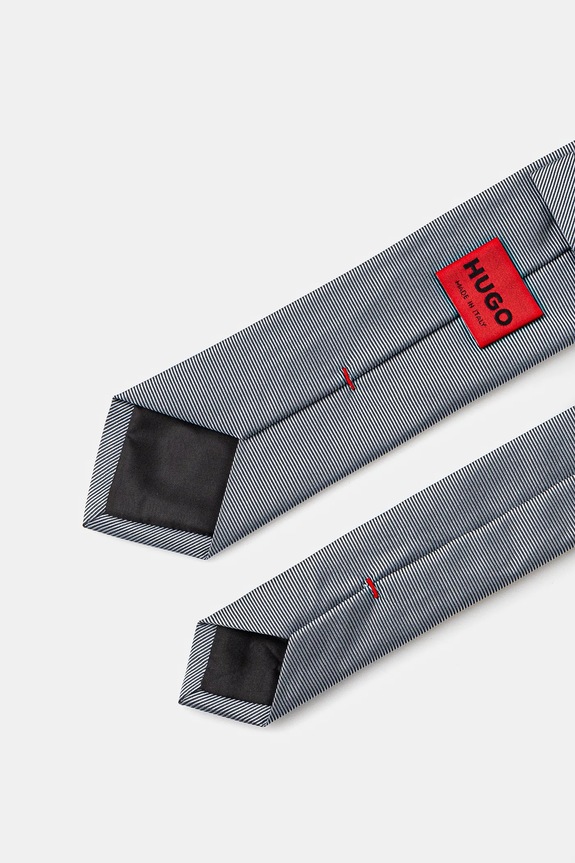 Γραβάτα με προσθήκη μεταξιού HUGO Bashinah 50520644 μπλε SS26