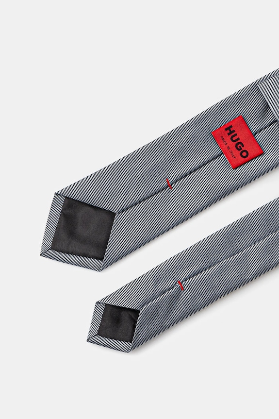 Γραβάτα με προσθήκη μεταξιού HUGO Bashinah 50520644 μπλε SS26