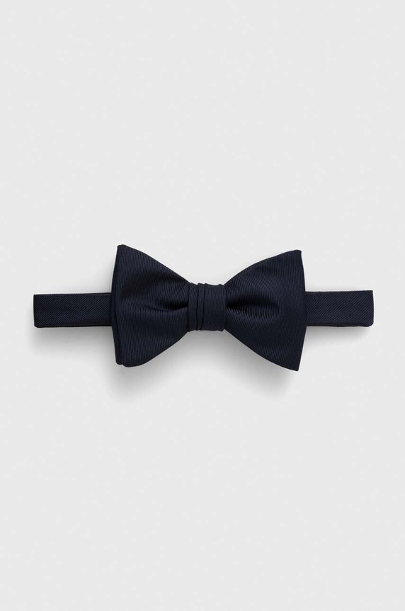 HUGO mucha jedwabna Bow tie dressy fioletowy 50520667