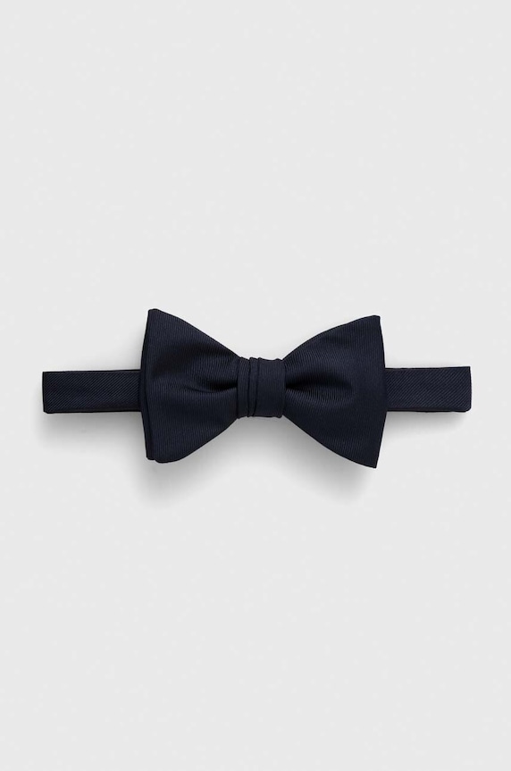 HUGO mucha jedwabna Bow tie dressy fioletowy 50520667