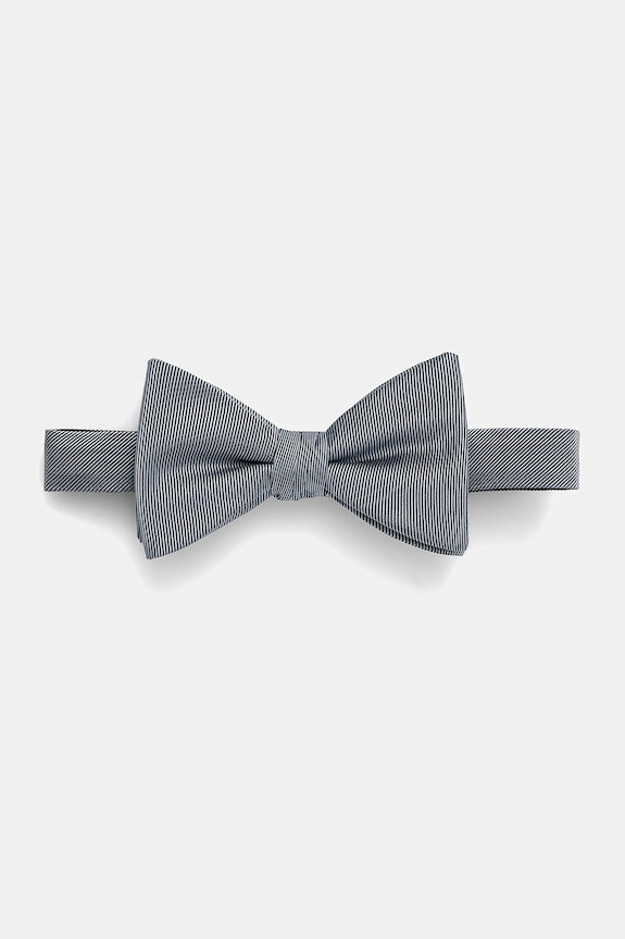 Hodvábny motýlik HUGO Bow tie dressy modrá 50520667