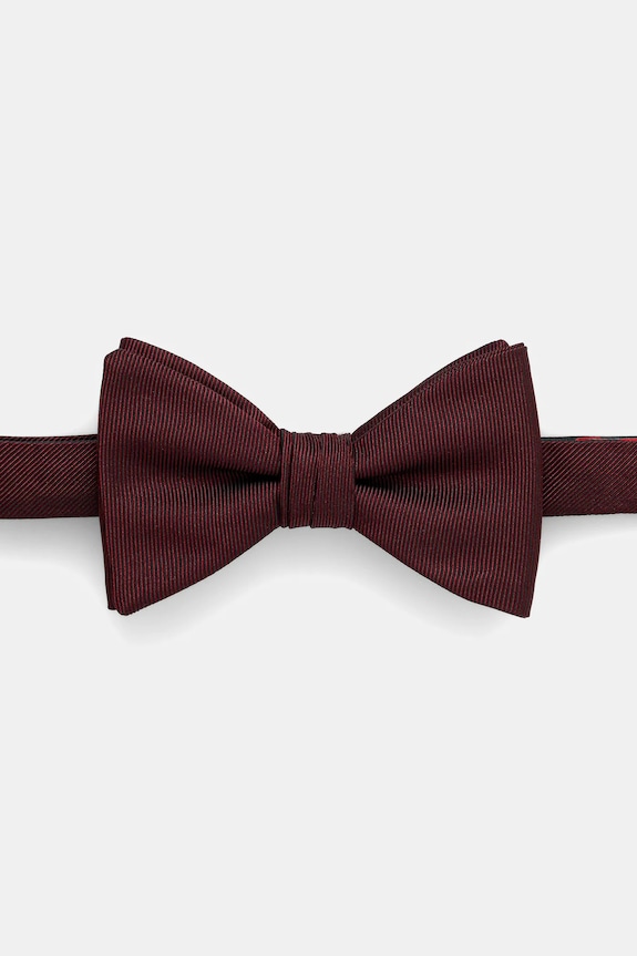 HUGO papillon in lana Bow tie dressy granata 50520667