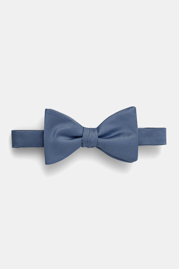Hodvábny motýlik HUGO Bow tie dressy modrá 50520667