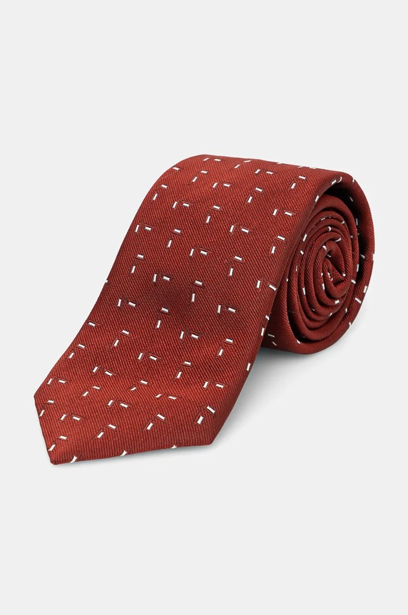 Kravata BOSS burgundské 50524441