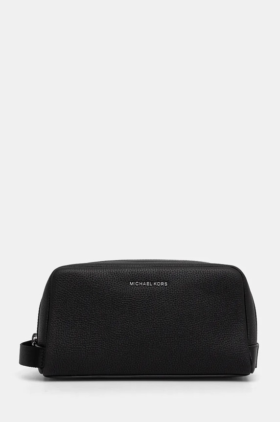 Kožená kosmetická taška Michael Kors černá 33F4LHDV1L