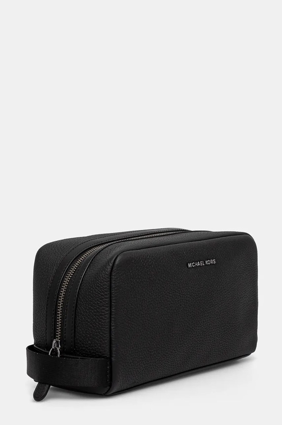 Kožená kosmetická taška Michael Kors 33F4LHDV1L černá AW24