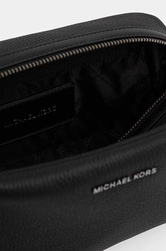 Kožená kosmetická taška Michael Kors 33F4LHDV1L černá