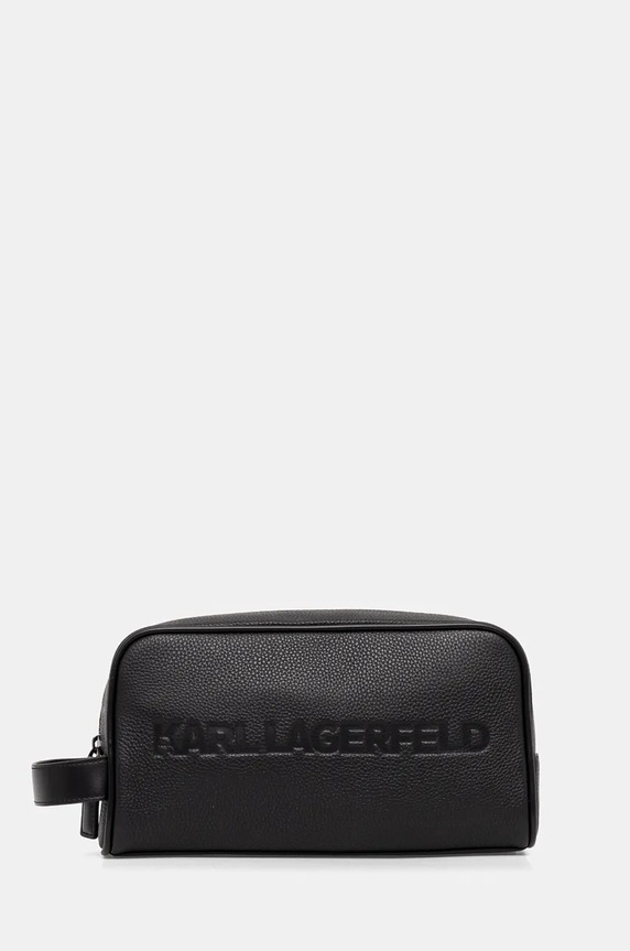Kosmetická taška Karl Lagerfeld K/ESSENTIAL Planet friendly černá 246M3212