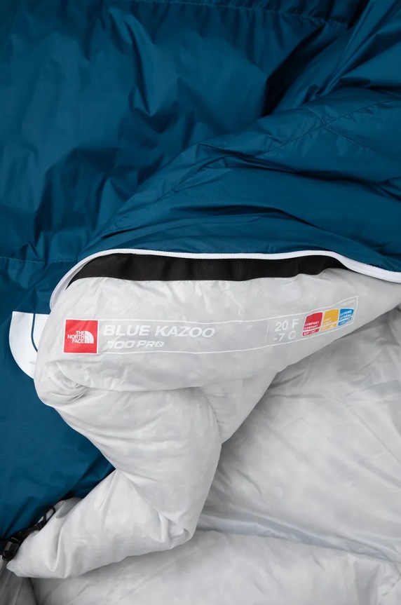 The North Face śpiwór puchowy Blue Kazoo Regular niebieski NF0A52DY33F1