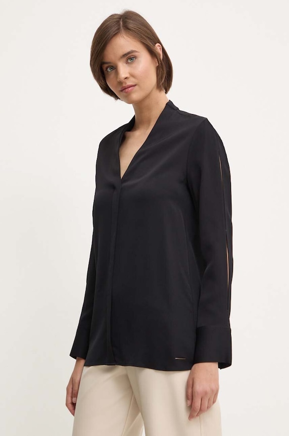 Calvin Klein bluzka regular czarny K20K207141