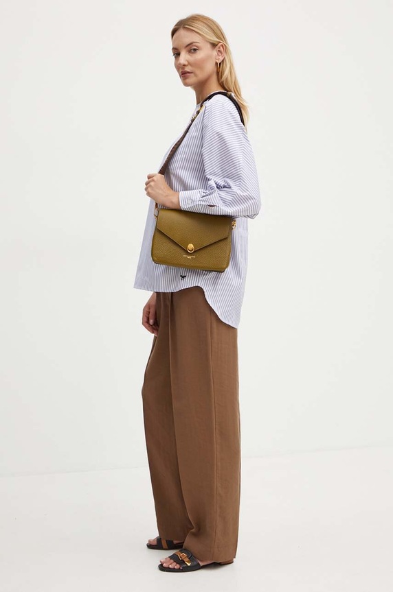 Weekend Max Mara bluzka bawełniana 2425116101600 granatowy AW24