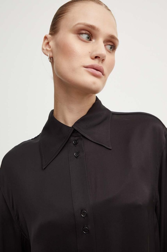 Košulja Day Birger et Mikkelsen Felix - Fluid Viscose RD crna DAY65243240