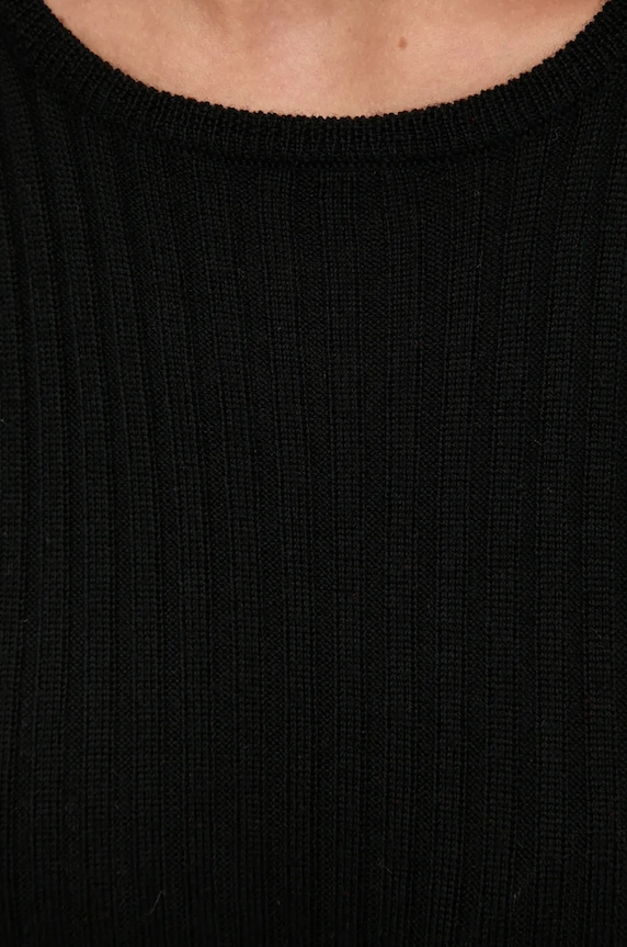 Herskind sweter wełniany Camb 5312825 czarny