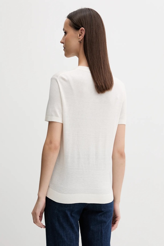 Ρούχα T-shirt με μετάξι United Colors of Benetton 1ZRED10BK μπεζ