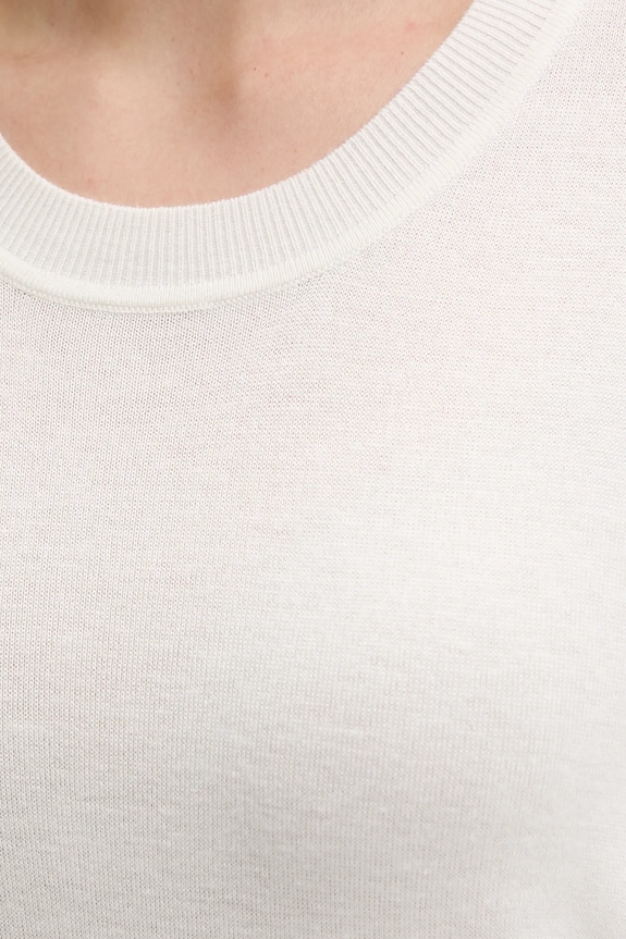 T-shirt με μετάξι United Colors of Benetton 1ZRED10BK μπεζ