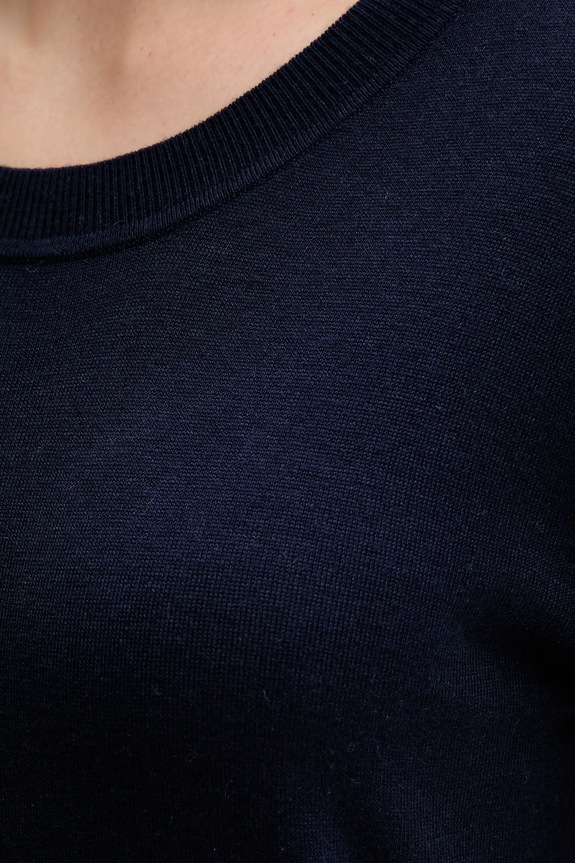 T-shirt με μετάξι United Colors of Benetton 1ZRED10BK σκούρο μπλε