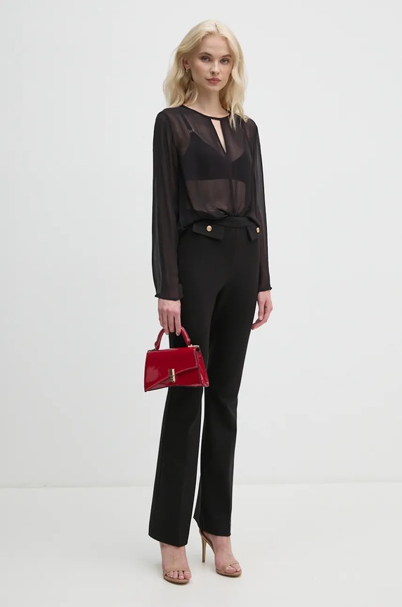 Halenka United Colors of Benetton 5TDEDQ09H černá AW24