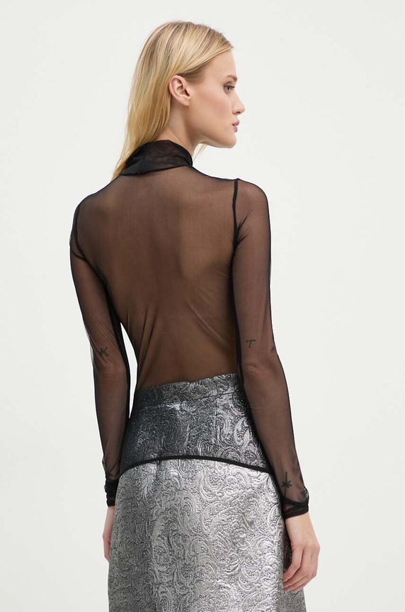Ρούχα Μπλουζάκι GOD SAVE QUEENS ELA HIGH-NECK TOP GSQ.21.330 μαύρο