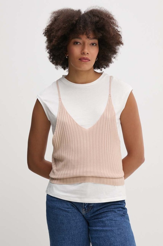 Bluza Sisley casual bež 3UNZL105V