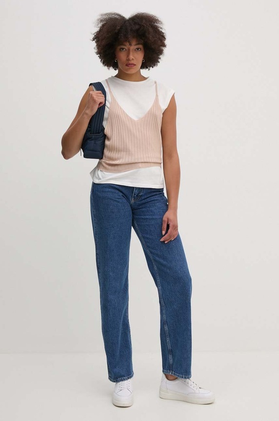 Bluza Sisley 3UNZL105V bež AW24