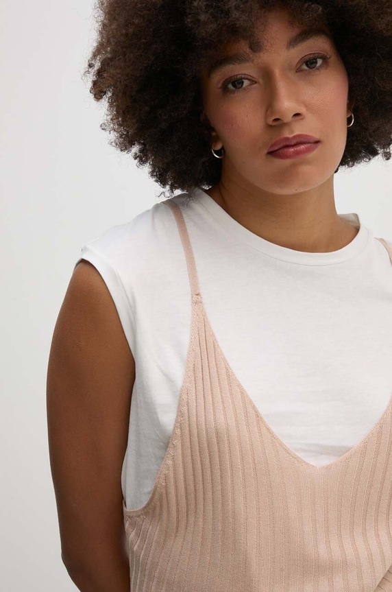 Bluza Sisley bež 3UNZL105V