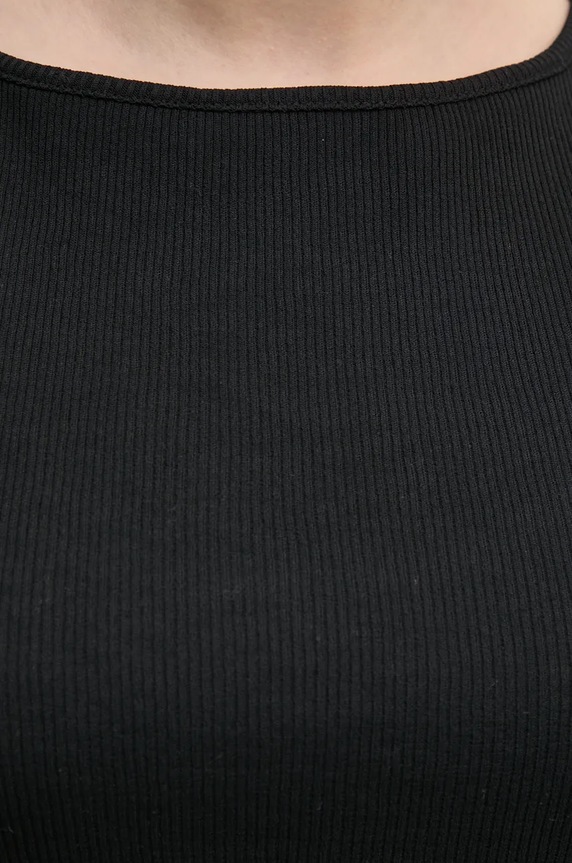 Sisley tricou negru 3FTRL105R