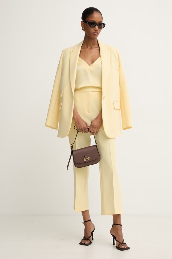 Morgan top de damă OLAFI OLAFI galben AW25