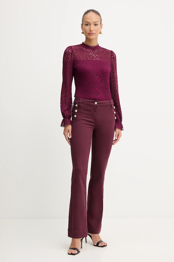 Morgan bluză TYRIA TYRIA burgundia AW25