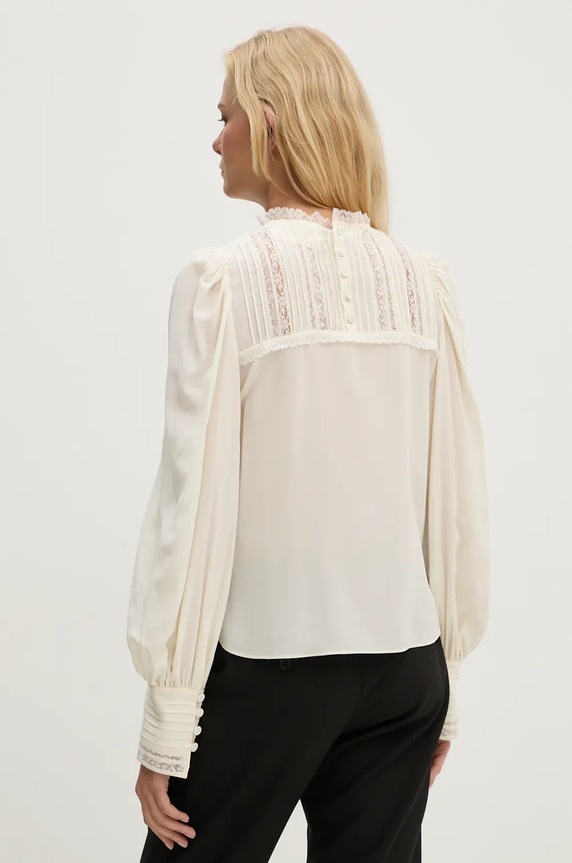 Odzież ZADIG&VOLTAIRE bluzka jedwabna WWSH00585 beżowy