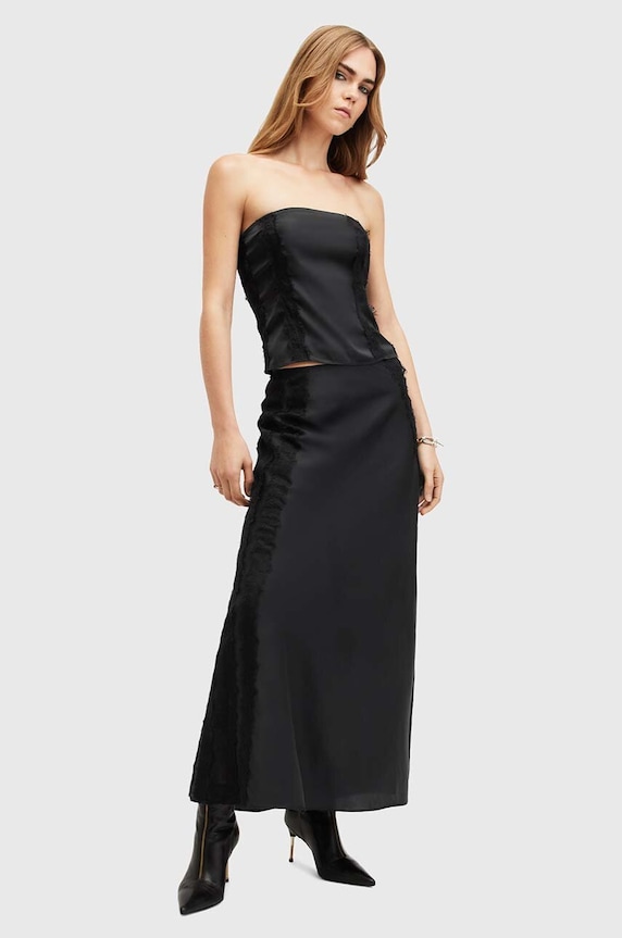 Top AllSaints MORGAN μαύρο W029PB