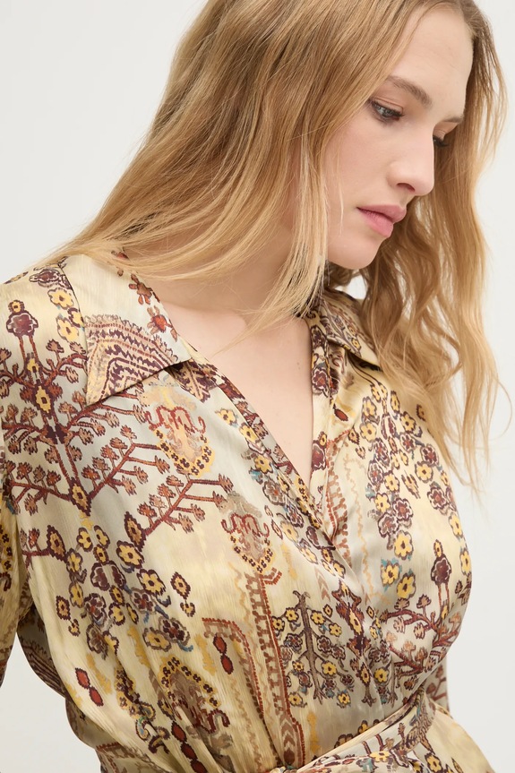 Hoss Intropia camicetta 6288688 beige AW24
