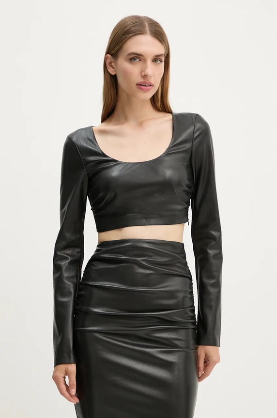 Nanushka bluza MAYLAH uni negru NW24PFTP15615
