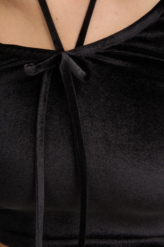 Fiorucci velour longsleeve W01FMTLO115VR01BK01 black