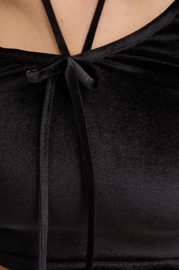 Fiorucci velour longsleeve W01FMTLO115VR01BK01 black