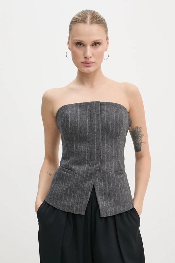 Vlnená blúzka A.L.C. Renee sivá 5TOPS01726