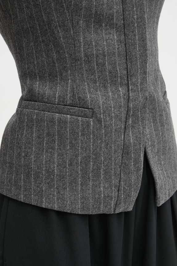Vlnená blúzka A.L.C. Renee 5TOPS01726 sivá